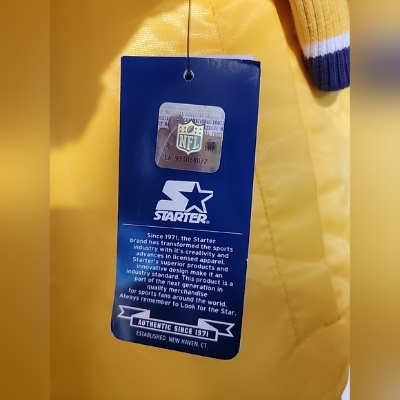 Minnesota Vikings Retro Starter Jacket Size Medium Rare NWT - Picture 7 of 8